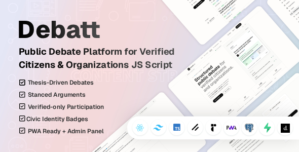 Debatt | Public Debate Platform JS Script Debatt | Public Debate Platform JS Script