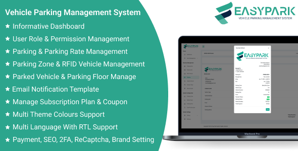 EasyPark SaaS - Vehicle Parking Management System EasyPark SaaS - Vehicle Parking Management System