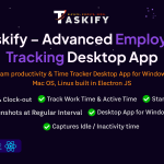 Employee Monitoring - Work, Active, Idle, Break Time Screenshots - Desktop App Plugin for Taskify