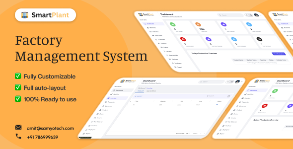 Factory Management System | Manufacturing ERP System | Factory Automation Software