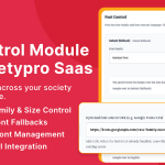 FontControl Module for SocietyPro Saas