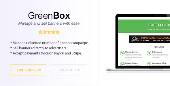 Green Box - Standalone Script - Manage and Sell Banners Green Box - Standalone Script - Manage and Sell Banners