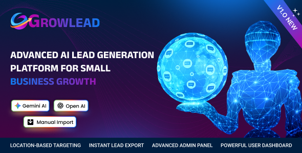 GrowLead – Smart AI Lead Generation Business Growth SaaS Platform (MERN Stack)