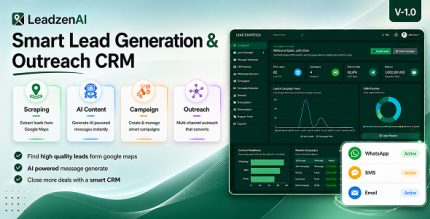 LeadzenAI - Smart Lead Generation Outreach CRM