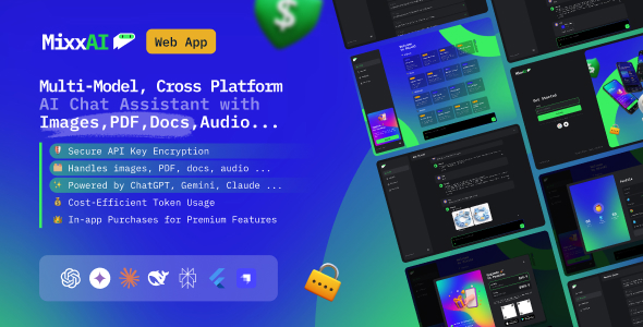 MixxAI – Multi-LLM AI Chatbot, Cross-Platform App with Web CMS Panel