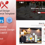 Mox - Angular 20 Material Design Restaurant eCommerce Template + Admin Panel