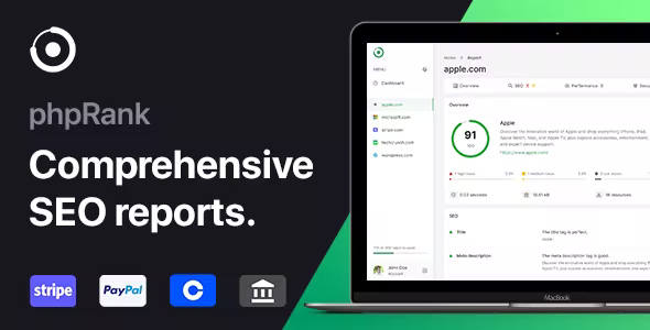 phpRank - SEO Reports Tools Platform (SaaS) phpRank - SEO Reports Tools Platform (SaaS)