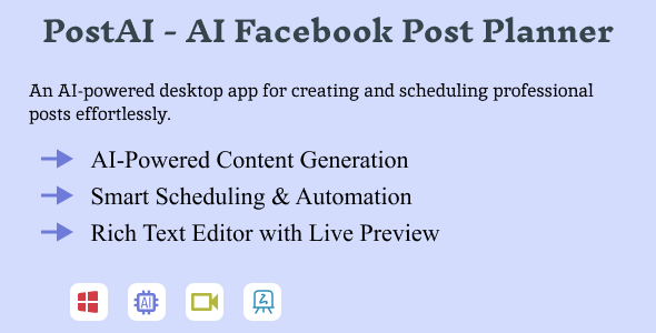 PostAI - AI Facebook Post Planner PostAI - AI Facebook Post Planner