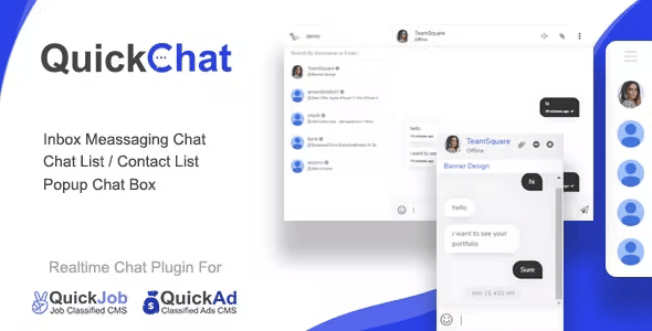 Quickchat realtime AJAX chat messaging plugin For QuickCMS Quickchat realtime AJAX chat messaging plugin For QuickCMS