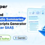 Recaper - AI Powered Video And Audio Summaries And Transcripts Generator | AI Notetaker SAAS