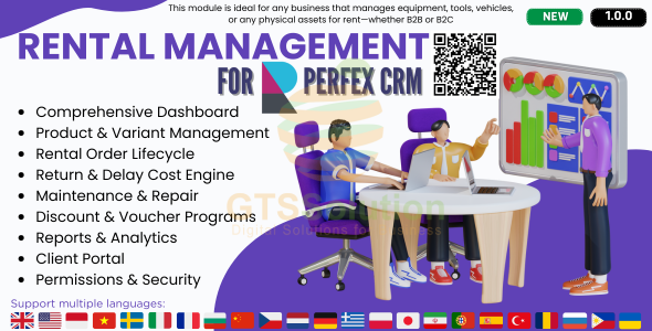 Rental Management module for Perfex CRM Rental Management module for Perfex CRM