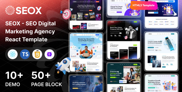 SEOX - SEO Digital Marketing Agency React Template