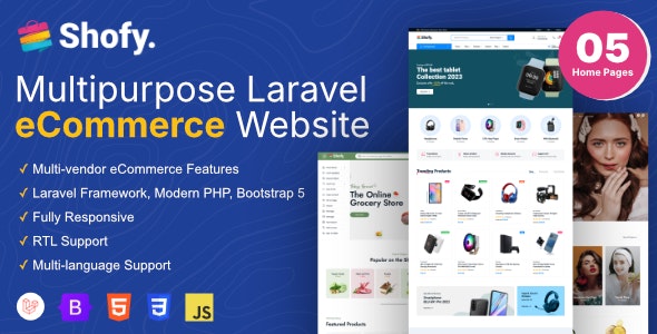Shofy - eCommerce Multivendor Marketplace Laravel Platform