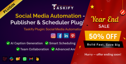 Social Media Automation - Manager, Publisher Scheduler Plugin for Taskify