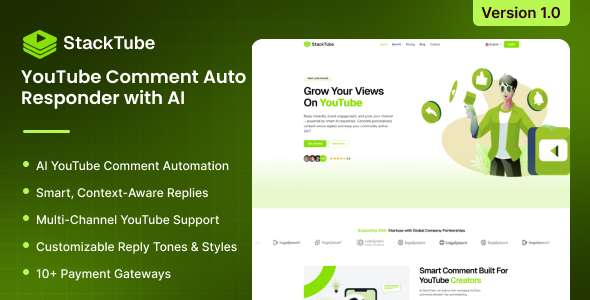 StackTube - YouTube Comment Auto-Responder with AI StackTube - YouTube Comment Auto-Responder with AI