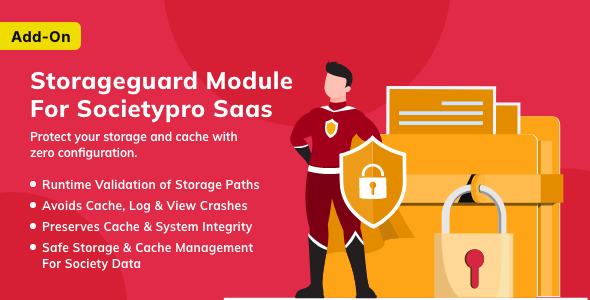 StorageGuard Module for SocietyPro Saas StorageGuard Module for SocietyPro Saas