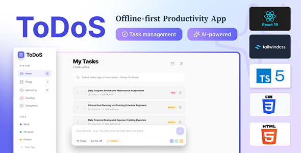 ToDoS (Local) - React 19 Task Manager with AI Breakdown Insights ToDoS (Local) - React 19 Task Manager with AI Breakdown Insights