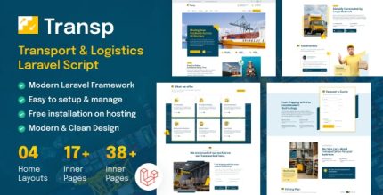 TransP - Transport Courier Logistics Business Website