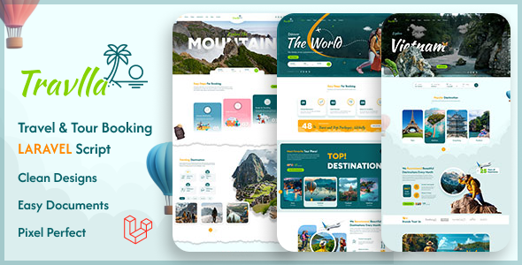 Travlla - Travel Tour Booking Laravel System Travlla - Travel Tour Booking Laravel System