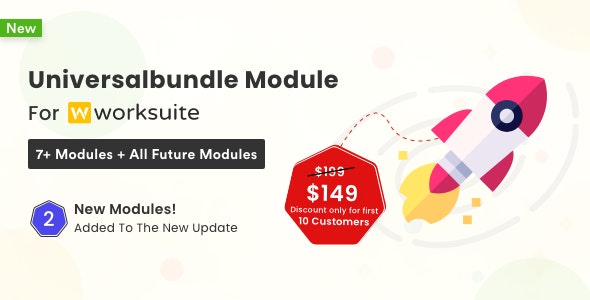Universal Modules Bundle for Worksuite CRM Universal Modules Bundle for Worksuite CRM