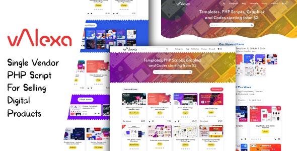 Valexa PHP Script For Selling Digital Products And Digital Downloads Valexa PHP Script For Selling Digital Products And Digital Downloads