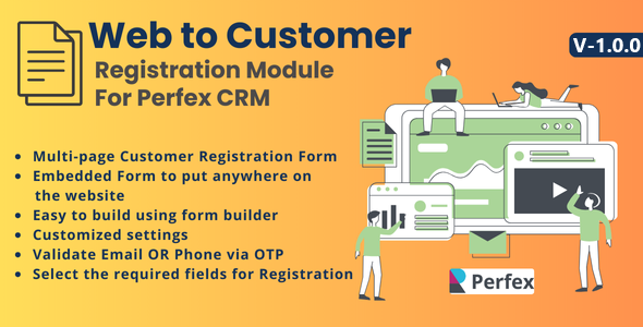 Web to Customer Registration Module For Perfex CRM Web to Customer Registration Module For Perfex CRM