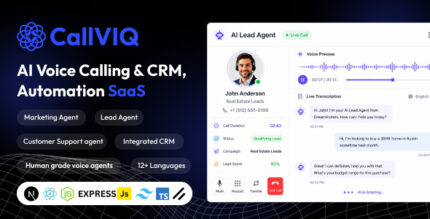 CallVIQ – AI Voice Calling CRM SaaS for Marketing, Sales, Support Lead Automation