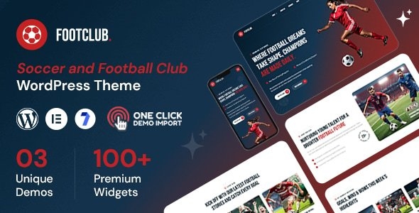 Footclub – Soccer and Football Club WordPress Theme Download