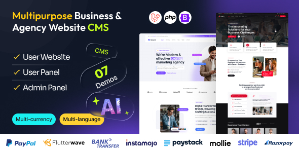Quland v1.0 – Multipurpose Business and Agency Laravel Website CMS
