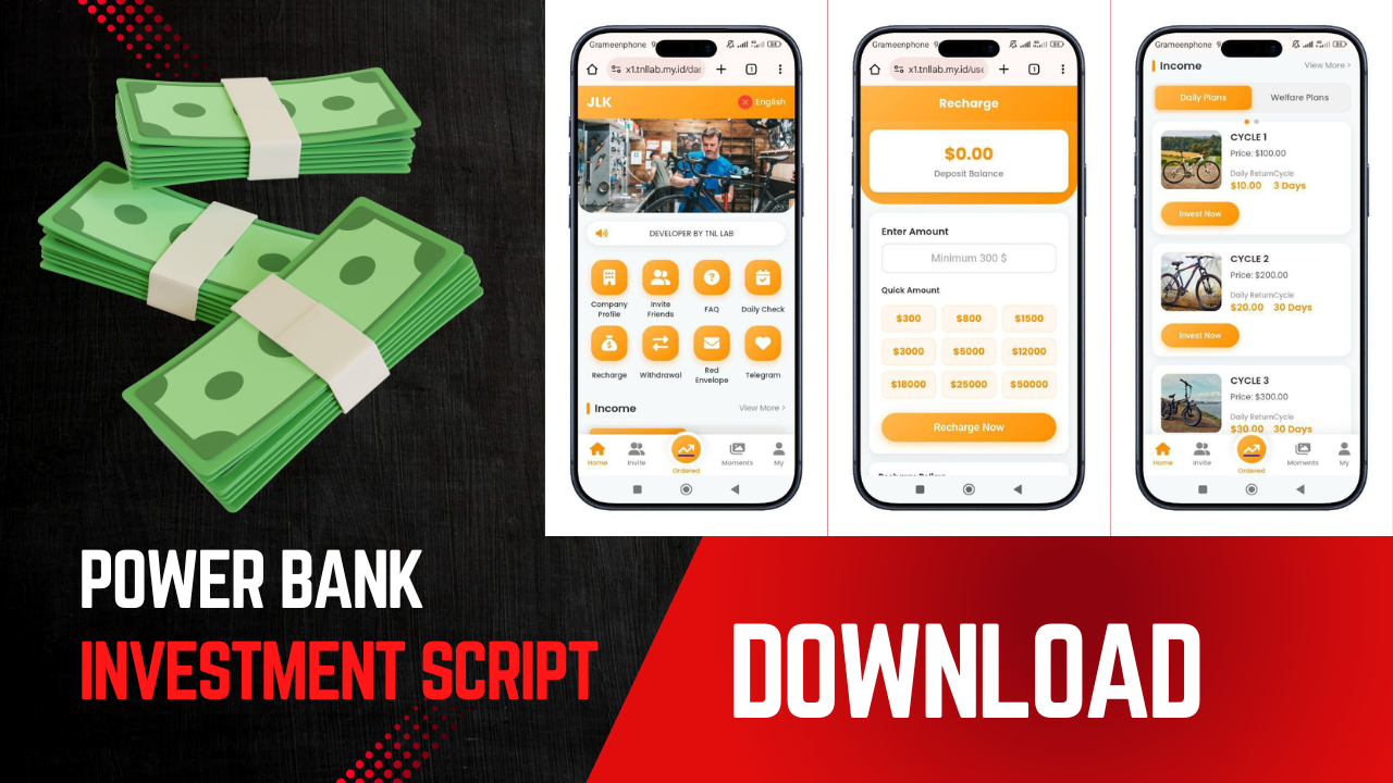 POWER BANK Investment Script Download 