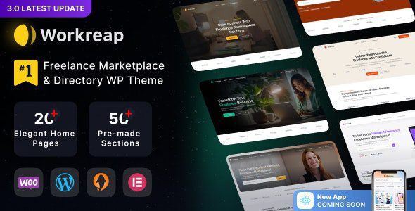 Workreap 3.3.1 – Freelance Marketplace WordPress ThemeEduma WordPress Theme