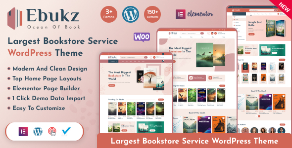 Ebukz – eBook eReading Shop WordPress Theme