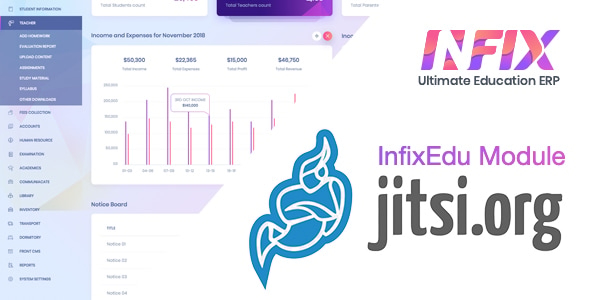 Jitsi Meet Module v1.4.5 – InfixEdu School Management System Software