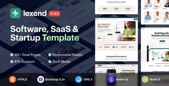 Lexend – Software, SaaS Startup HTML5 Template