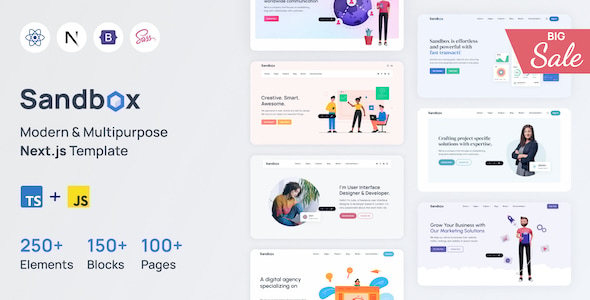 Sandbox – Multipurpose Nextjs Template