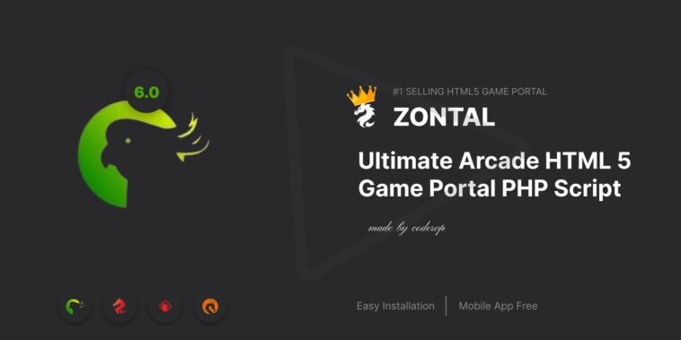 Zontal Arcade v3.0 – HTML 5 Game Portal PHP Script